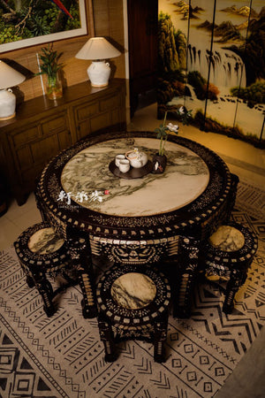 Pearl Inlaid Dining Table