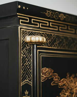 Armoire in Motifs with Frolicsome Children