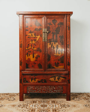 Lacquered Tall Cabinet