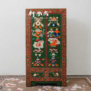 Exotic Cabinet with Hand Drawn Chinese Auspicious Symbols