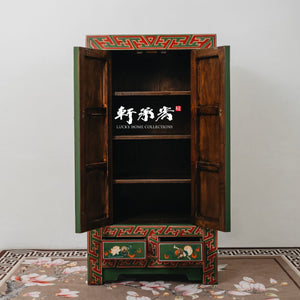 Exotic Cabinet with Hand Drawn Chinese Auspicious Symbols