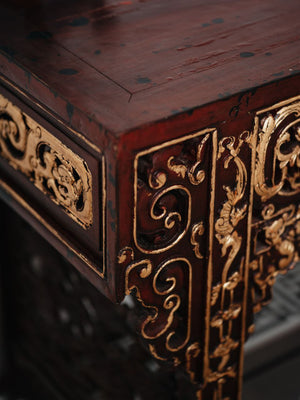 Elaborately Carved Altar Table